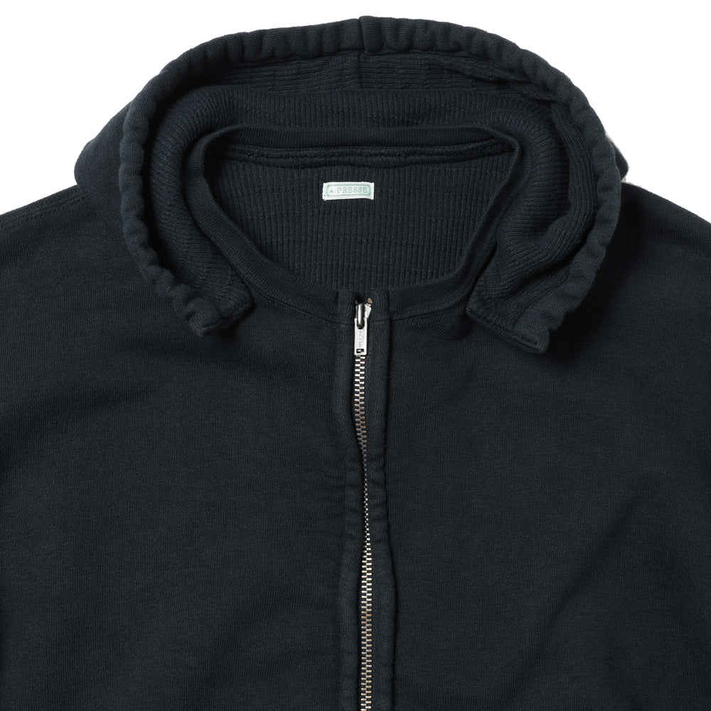A.PRESSE Vintage Attached Hood Zip Parka