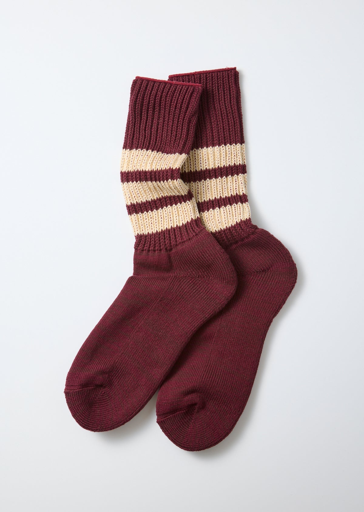 RoToTo COARSE RIBBED CREW SOCKS ”COLLEGE COLORS”