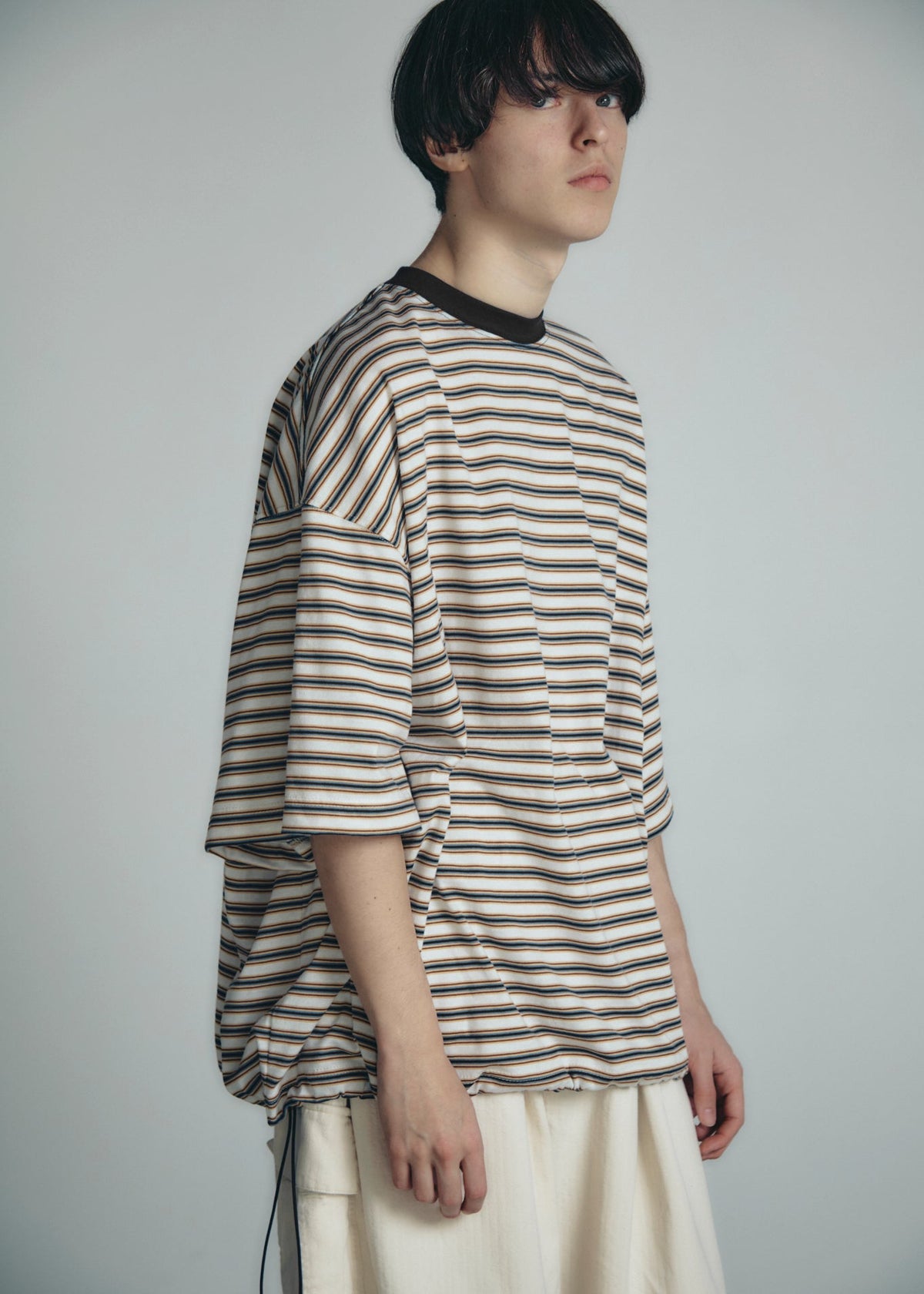 is-ness Balloon Border Short-sleeve T-Shirt
