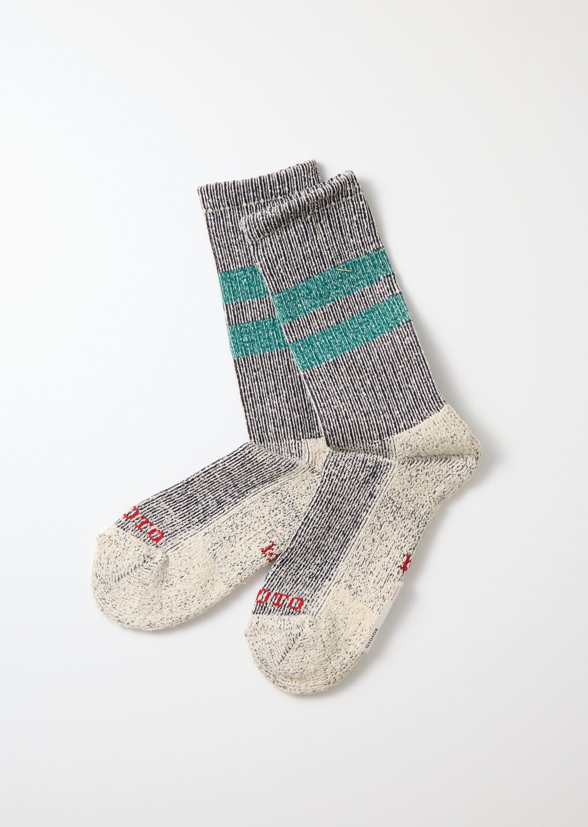 RoToTo PILE STRIPE MARL SOCKS