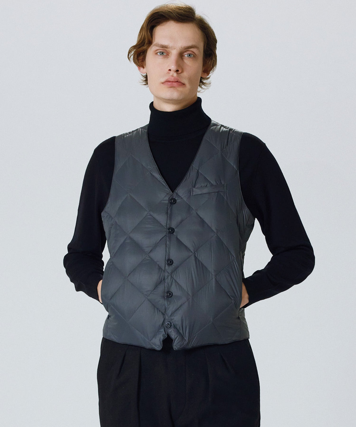 TAION City Line Reversible Single-Button Down Vest