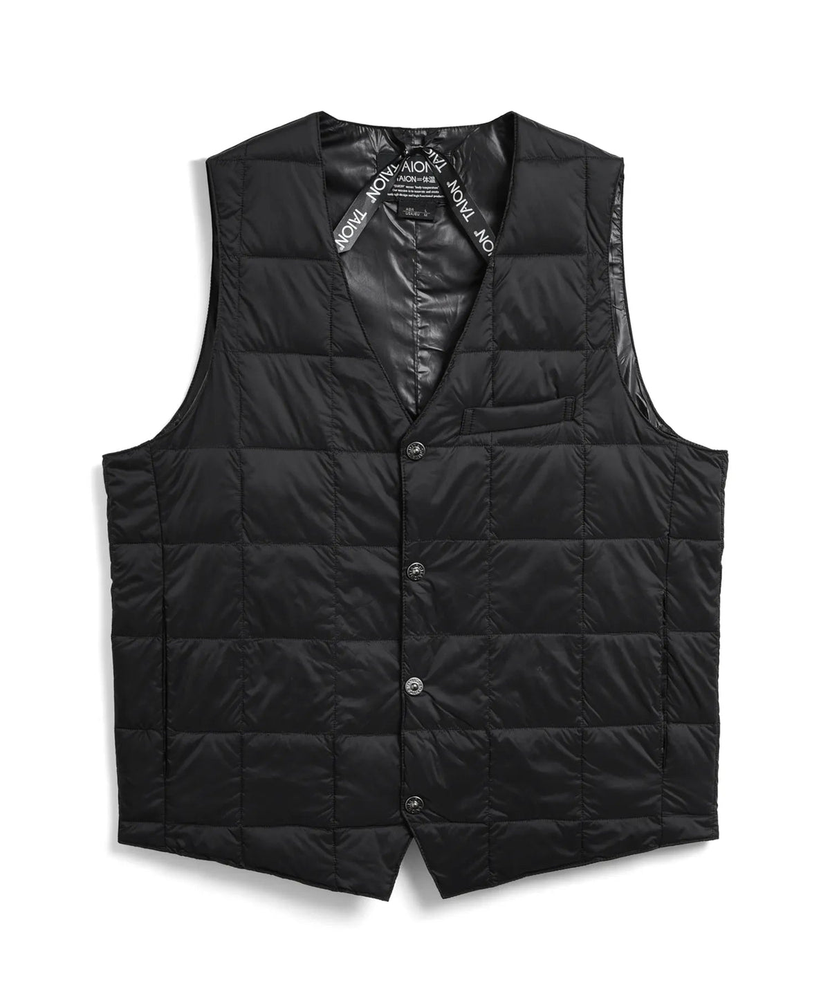 TAION Basic V-Neck Button Down Vest