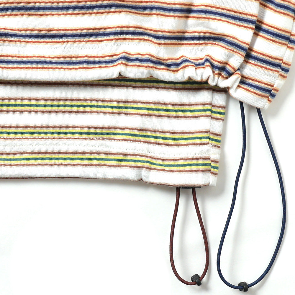 is-ness BALLOON LONG T SHIRT Border