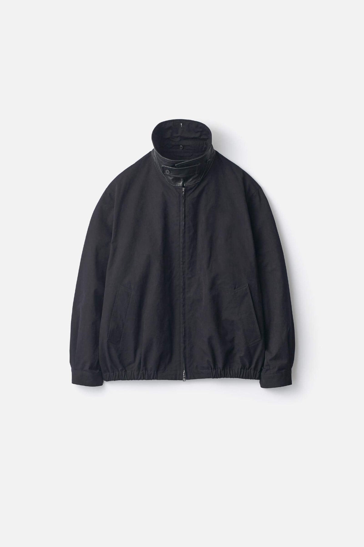 ssstein Detachable Collar Resin Finish Cotton Jacket