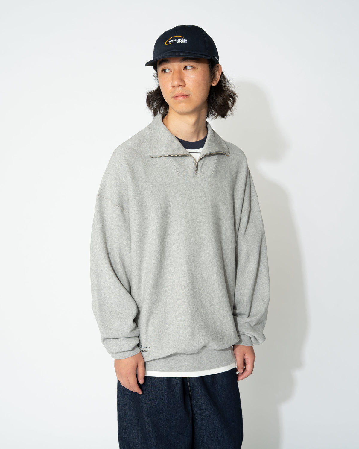 FreshService CLASSIC TERRY SWEAT HALF ZIP