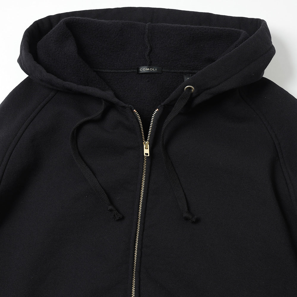 COMOLI Cotton Fleece Zip-up Hoodie