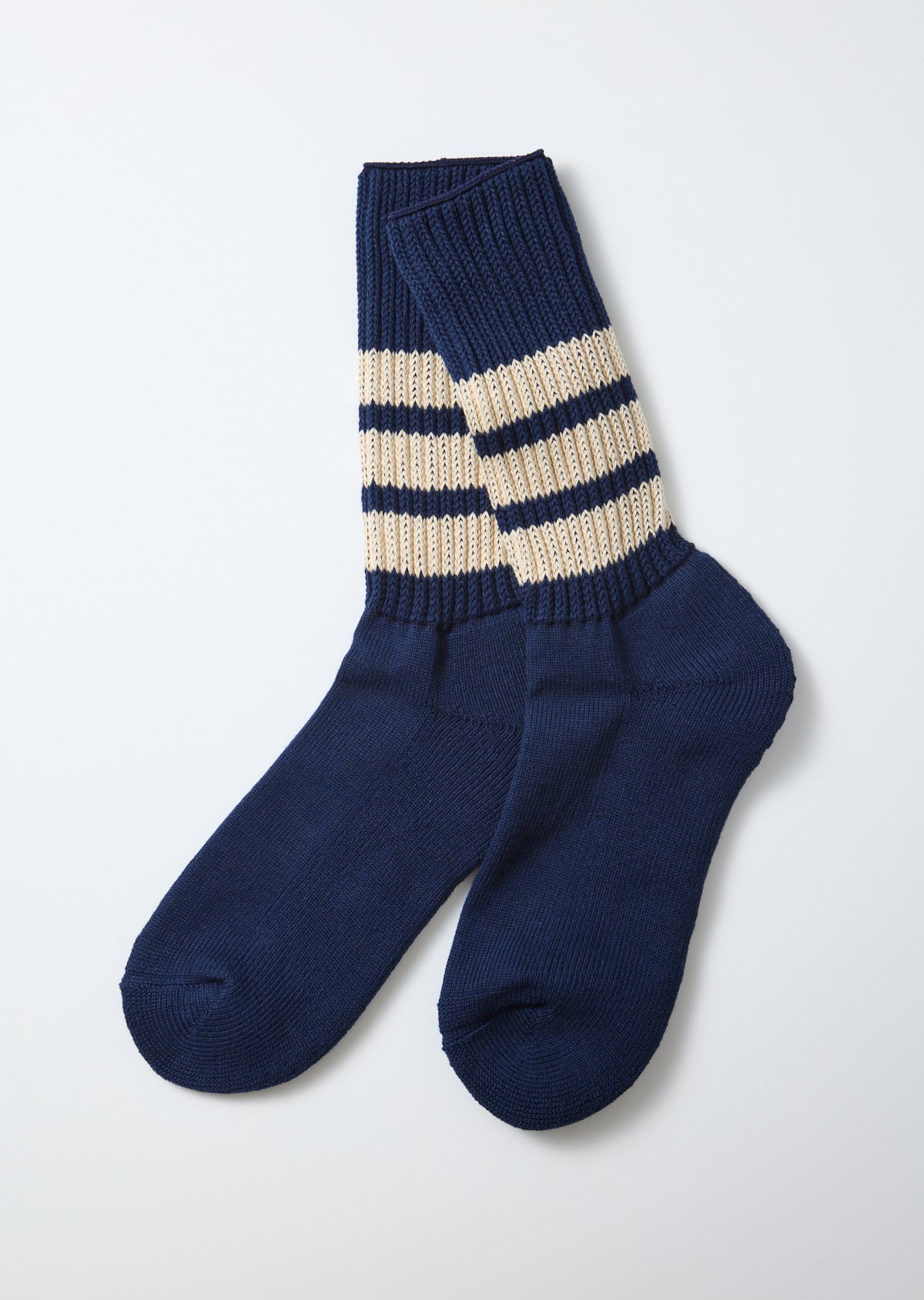 RoToTo COARSE RIBBED CREW SOCKS ”COLLEGE COLORS”