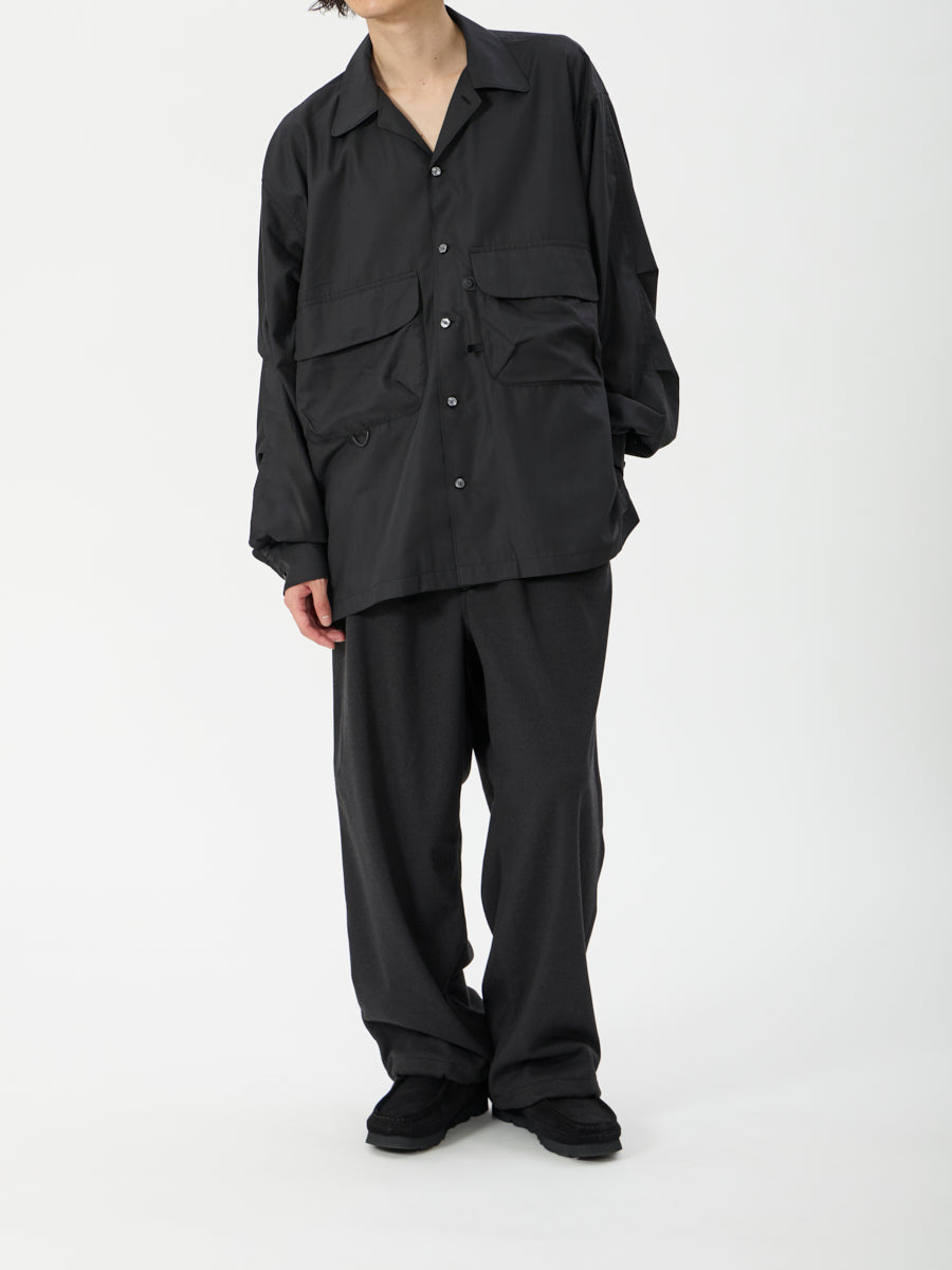 DAIWA PIER39 TECH SPORTS OPEN COLLAR SHIRT L/S SOLID
