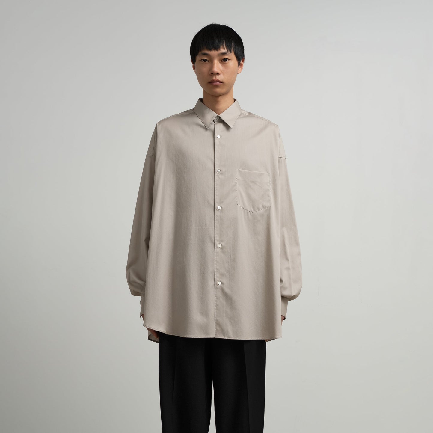 Graphpaper Silicon Poplin Oversized Regular Collar Shirt