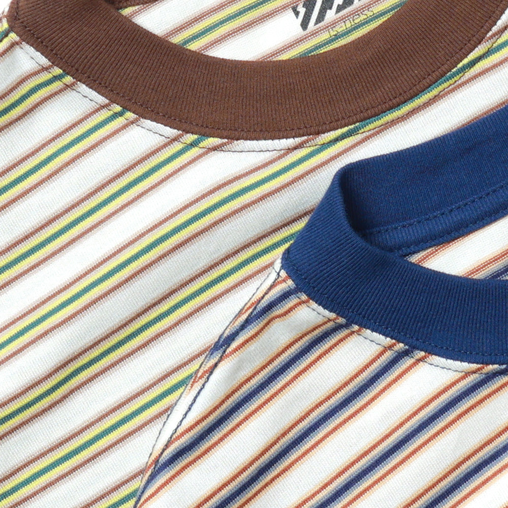 is-ness BALLOON LONG T SHIRT Border