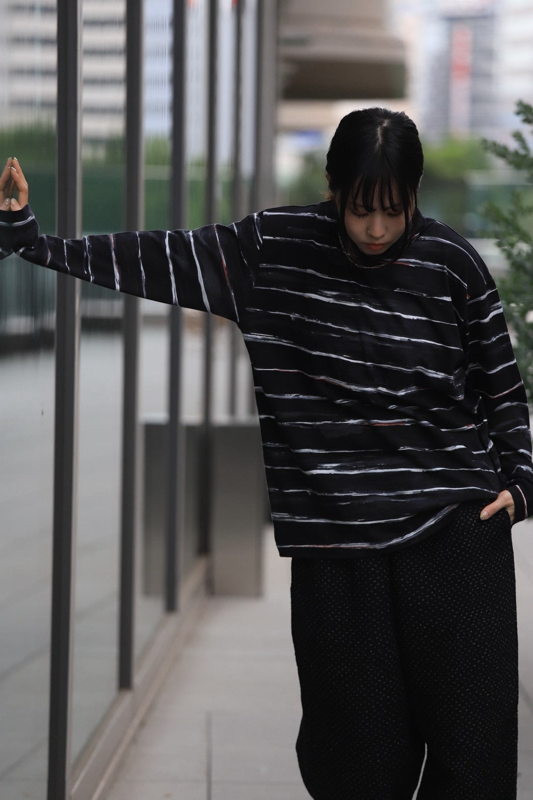 Porter Classic ARTIST BORDER TURTLENECK