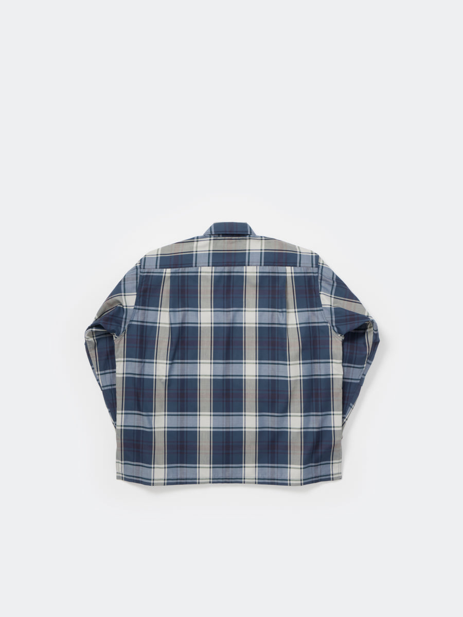 DAIWA PIER39 TECH SPORTS OPEN COLLAR SHIRT L/S BIG TARTAN