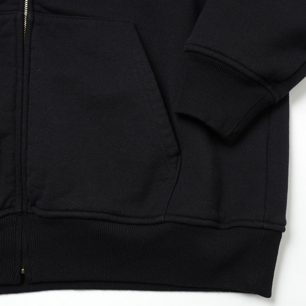 COMOLI Cotton Fleece Zip-up Hoodie