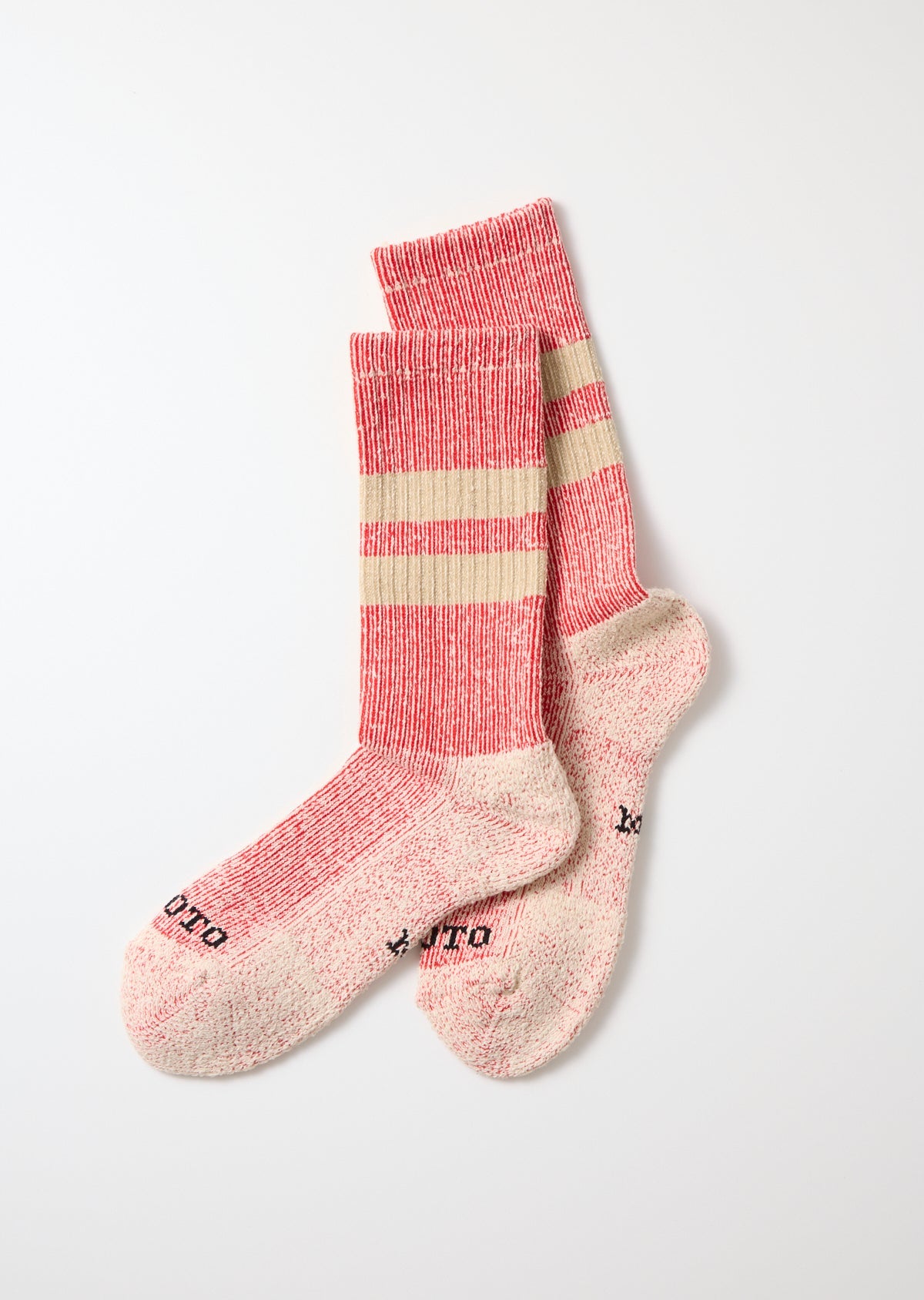 RoToTo PILE STRIPE MARL SOCKS