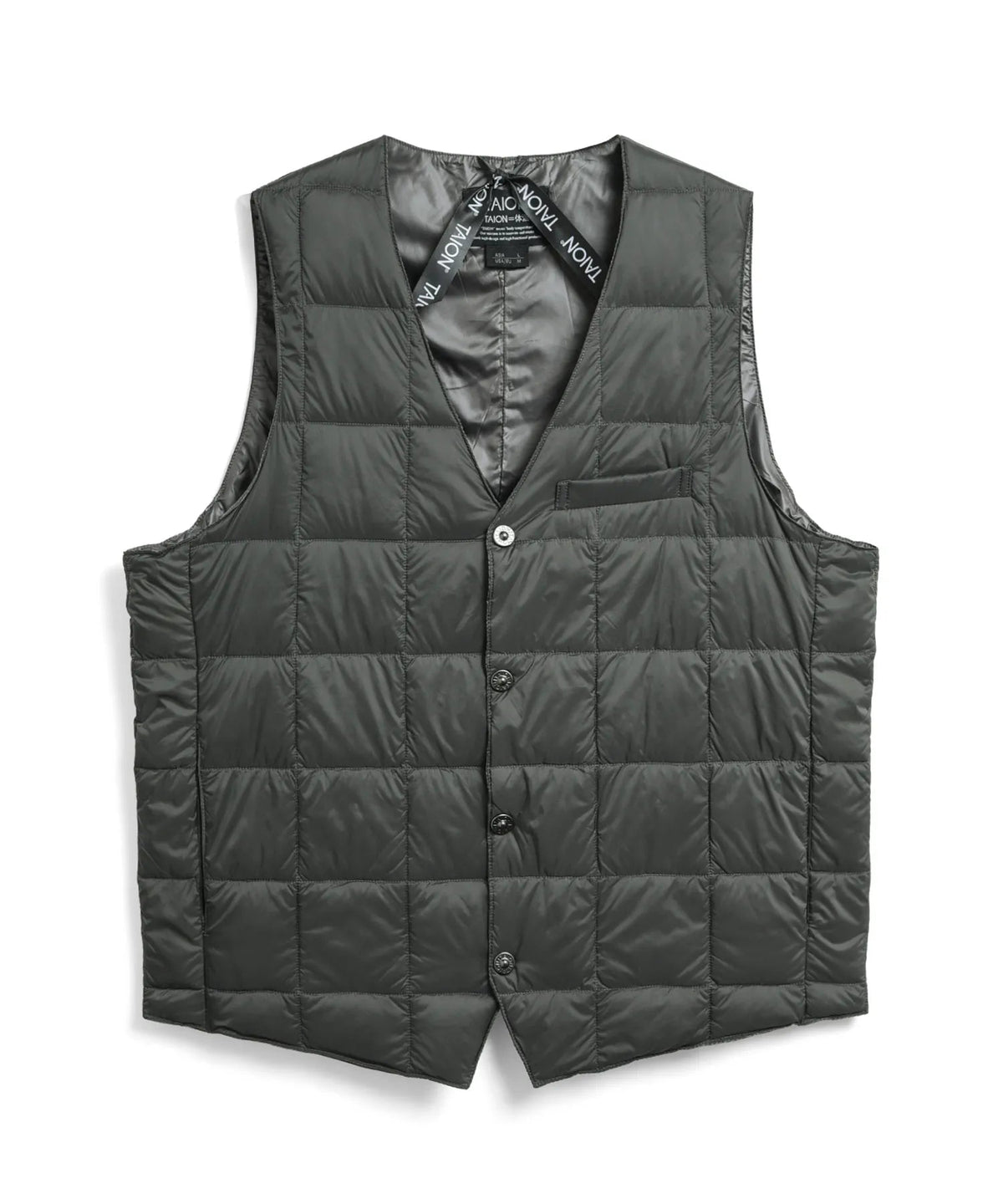 TAION Basic V-Neck Button Down Vest