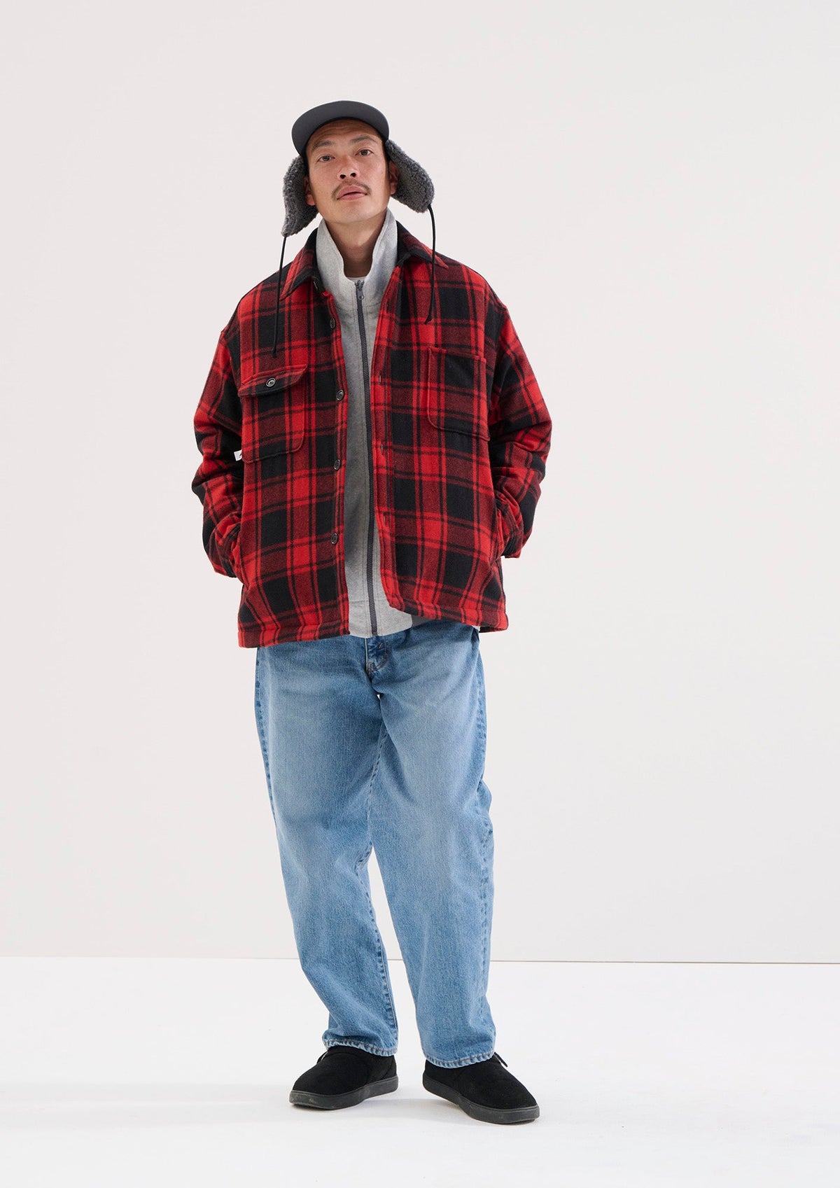DESCENDANT 1995 DENIM TROUSERS BAGGY HARD WASH