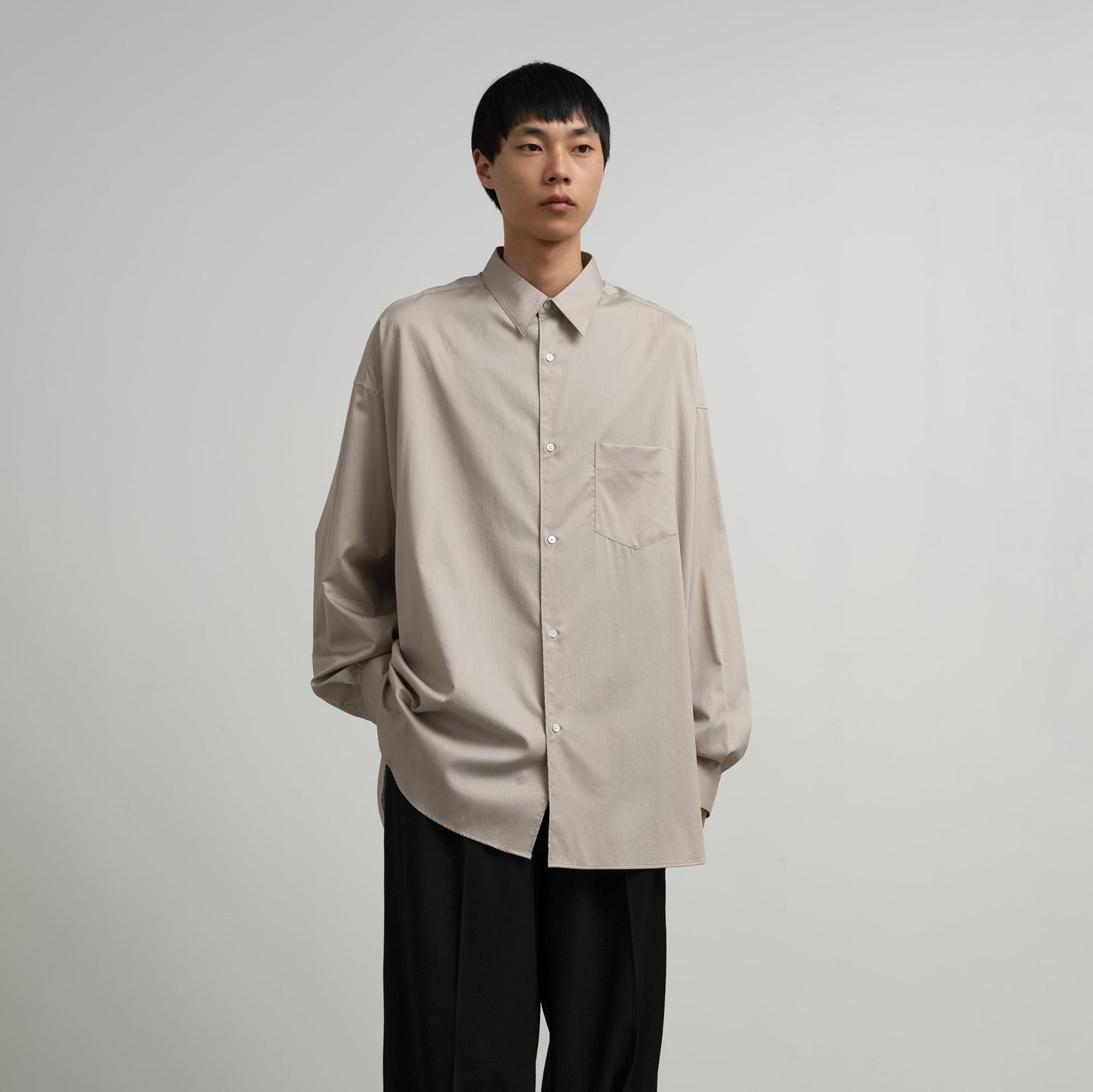 Graphpaper Silicon Poplin Oversized Regular Collar Shirt