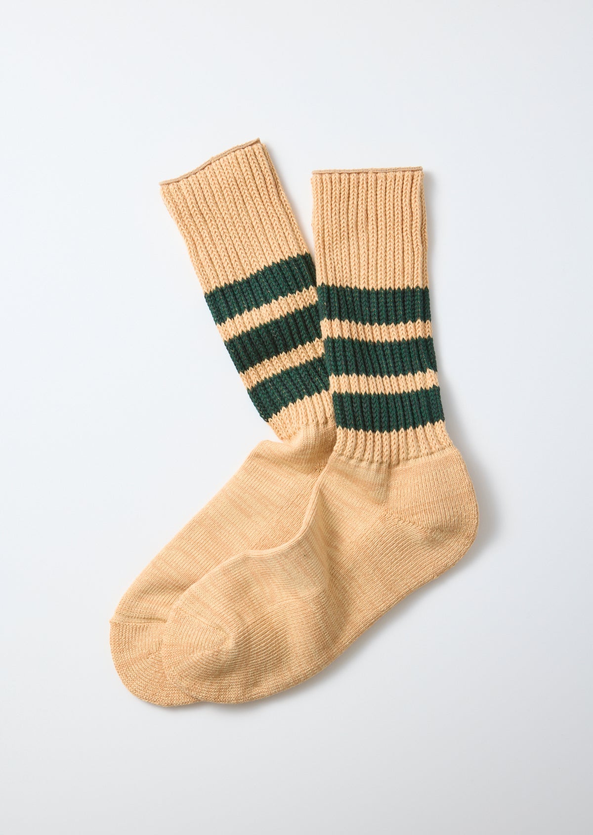 RoToTo COARSE RIBBED CREW SOCKS ”COLLEGE COLORS”