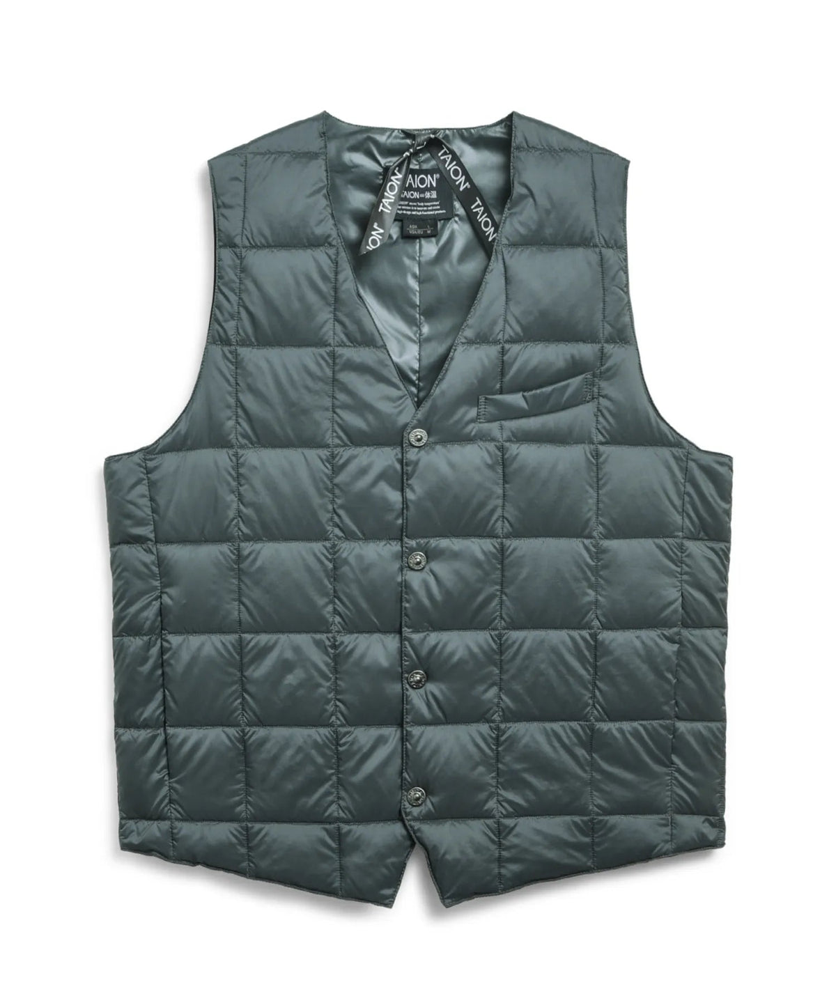 TAION Basic V-Neck Button Down Vest