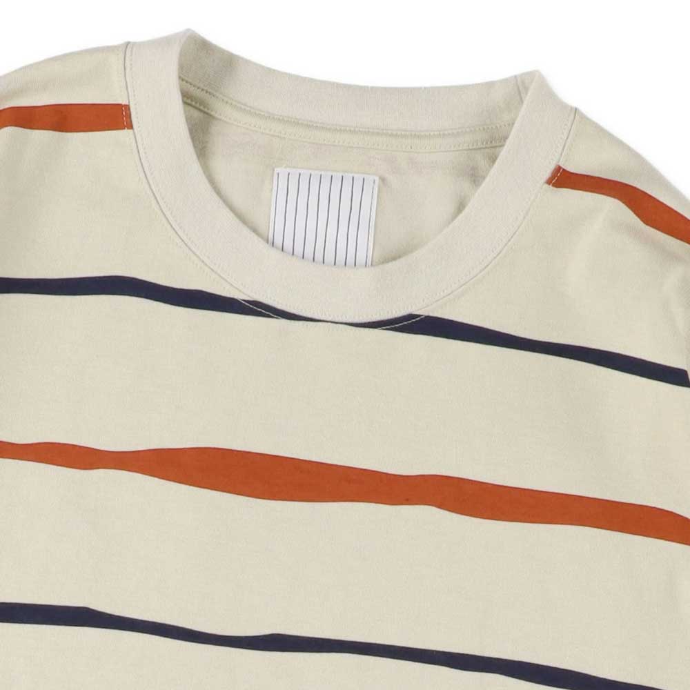 S.F.C (STRIPES FOR CREATIVE) SUPER BIG STRIPE LS TEE (W/DRAWSTRRINGS)