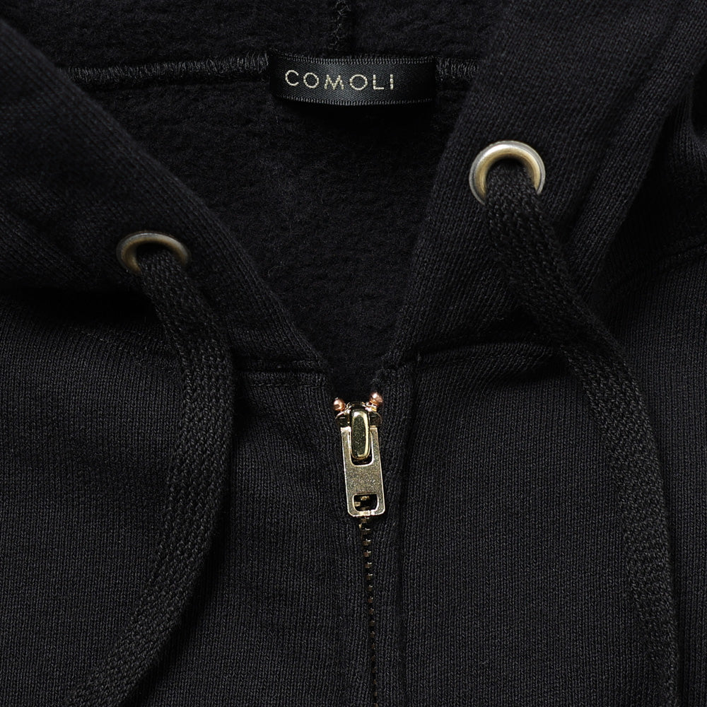 COMOLI Cotton Fleece Zip-up Hoodie