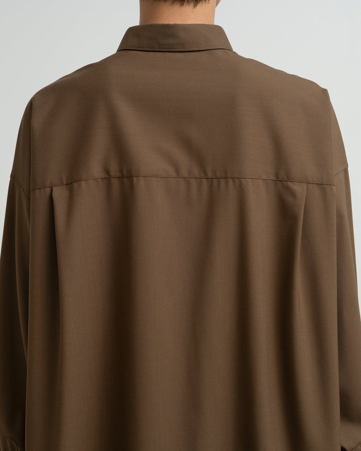 Graphpaper Extra Fine Wool L/S Oversized Regular Collar Shirt