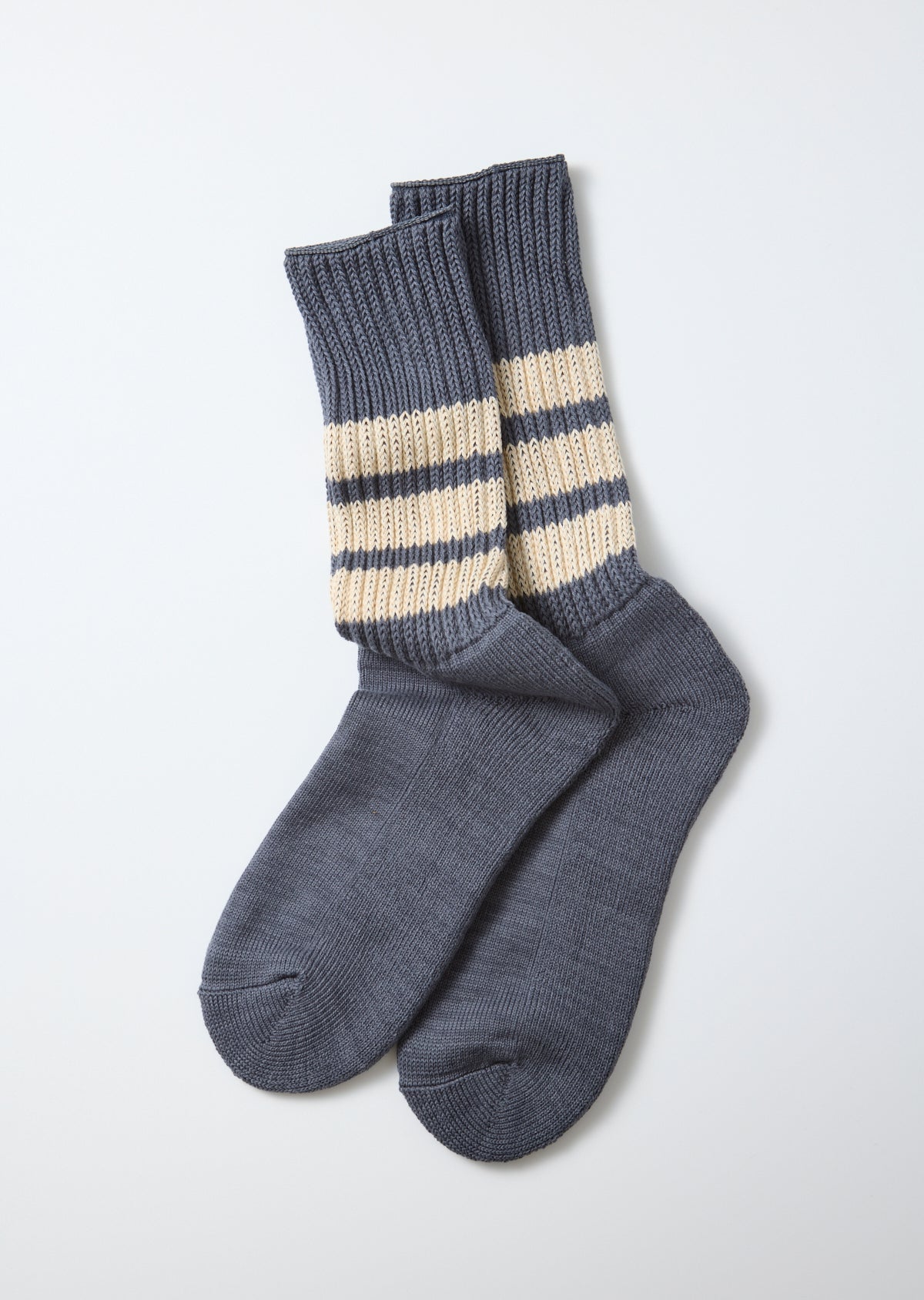 RoToTo COARSE RIBBED CREW SOCKS ”COLLEGE COLORS”
