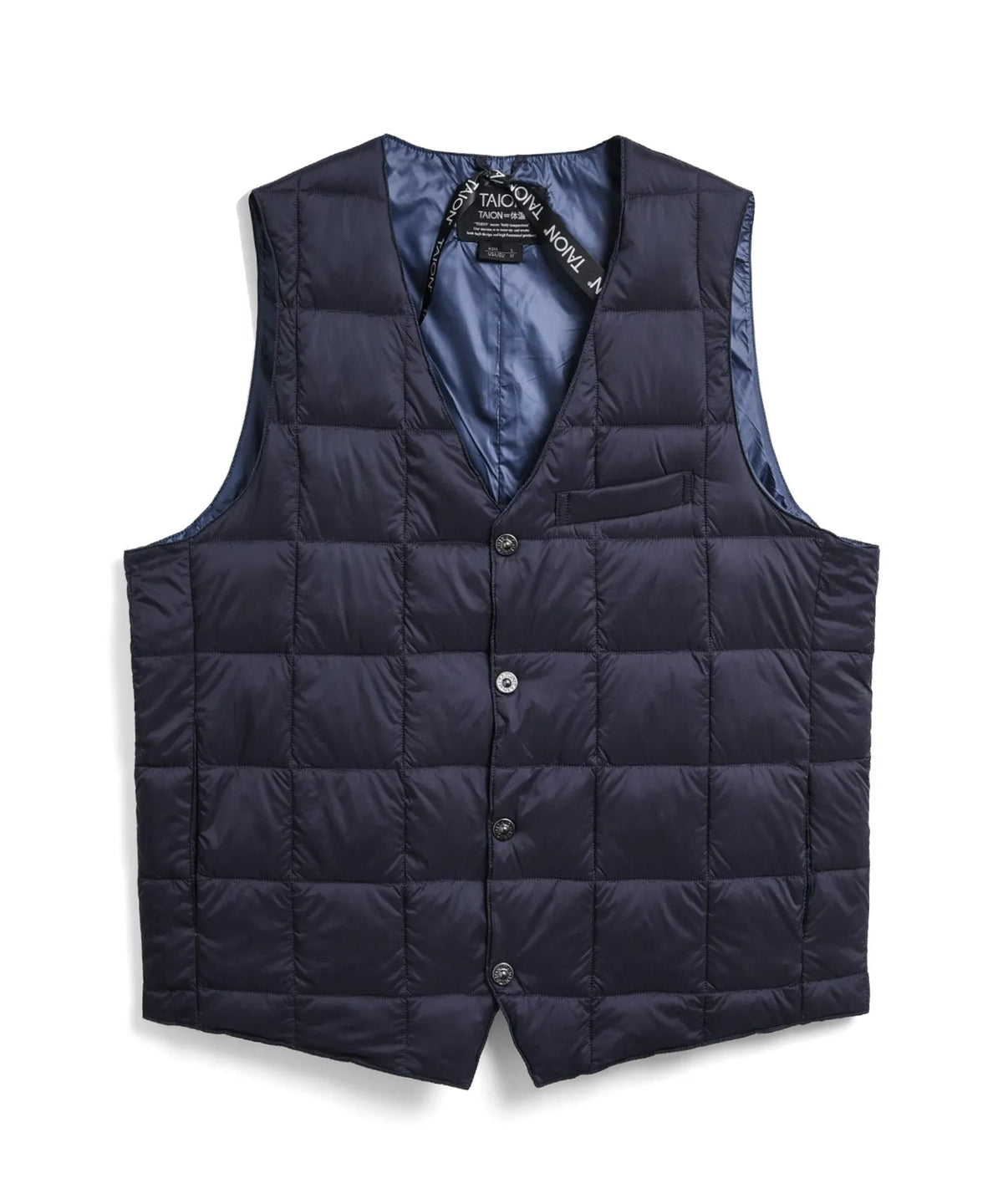 TAION Basic V-Neck Button Down Vest