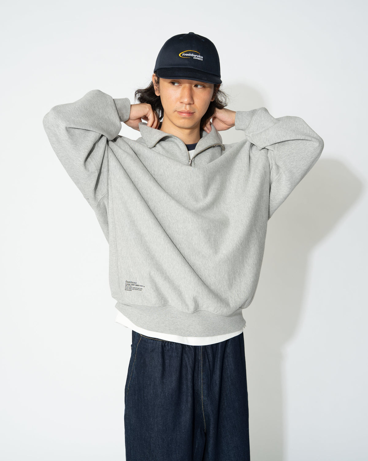 FreshService CLASSIC TERRY SWEAT HALF ZIP