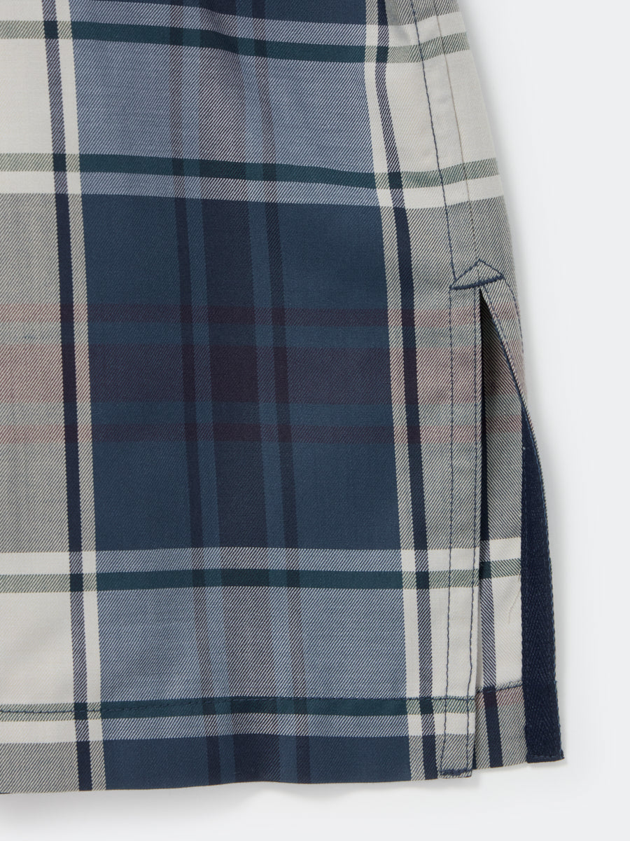 DAIWA PIER39 TECH SPORTS OPEN COLLAR SHIRT L/S BIG TARTAN