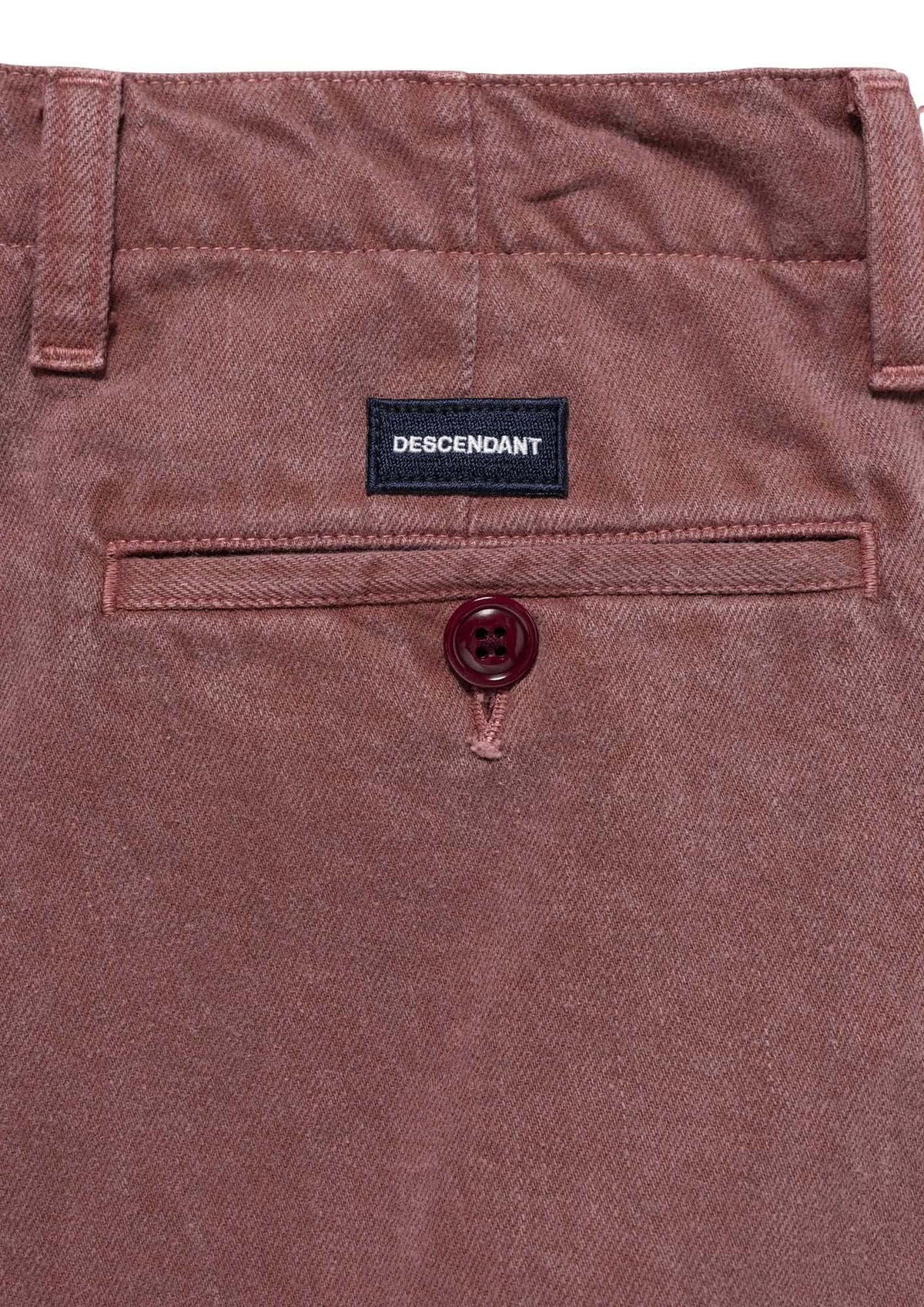 DESCENDANT DC-6 TWILL TROUSERS PIGMENT DYE