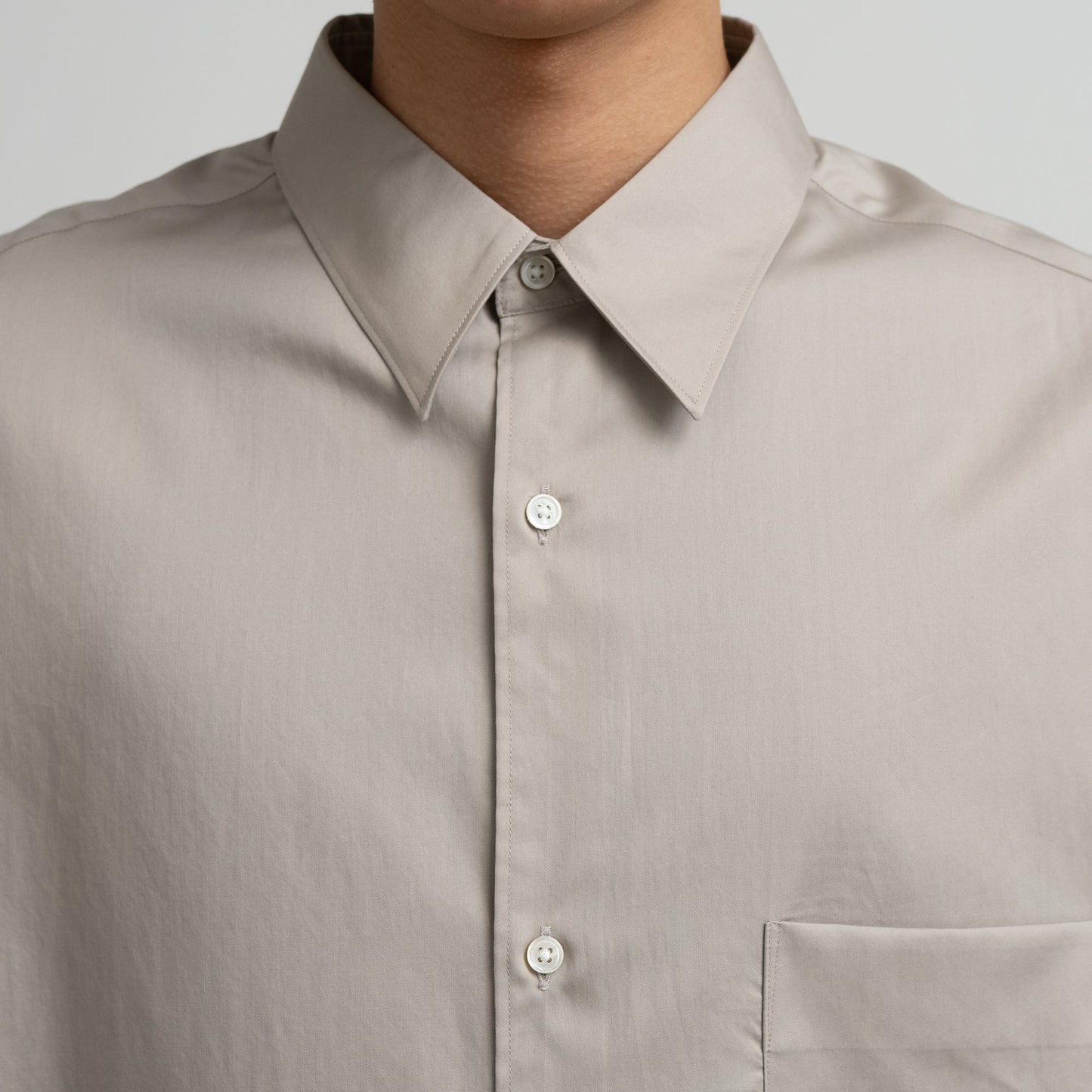 Graphpaper Silicon Poplin Oversized Regular Collar Shirt