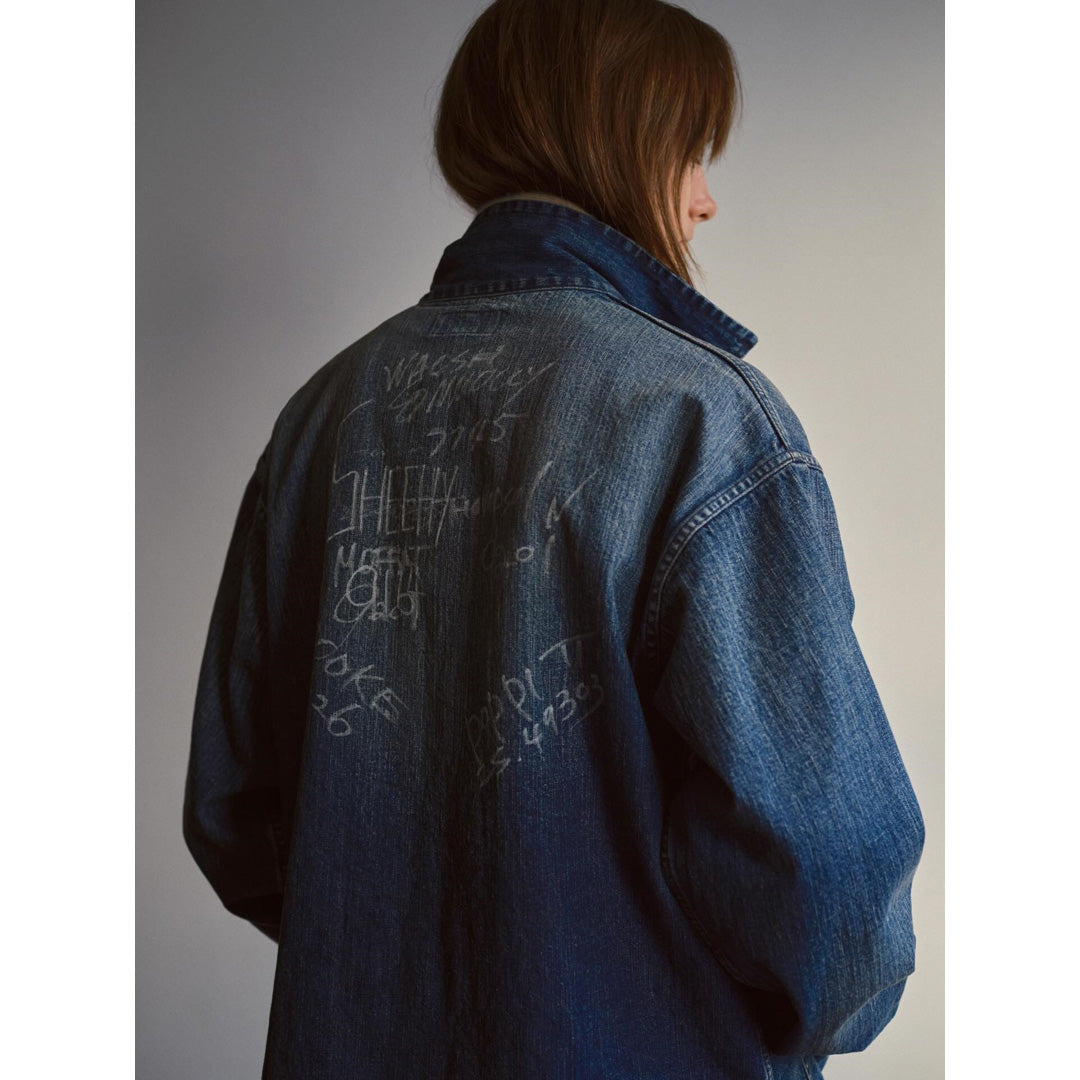 HERILL NAVY Denim Chore Jacket