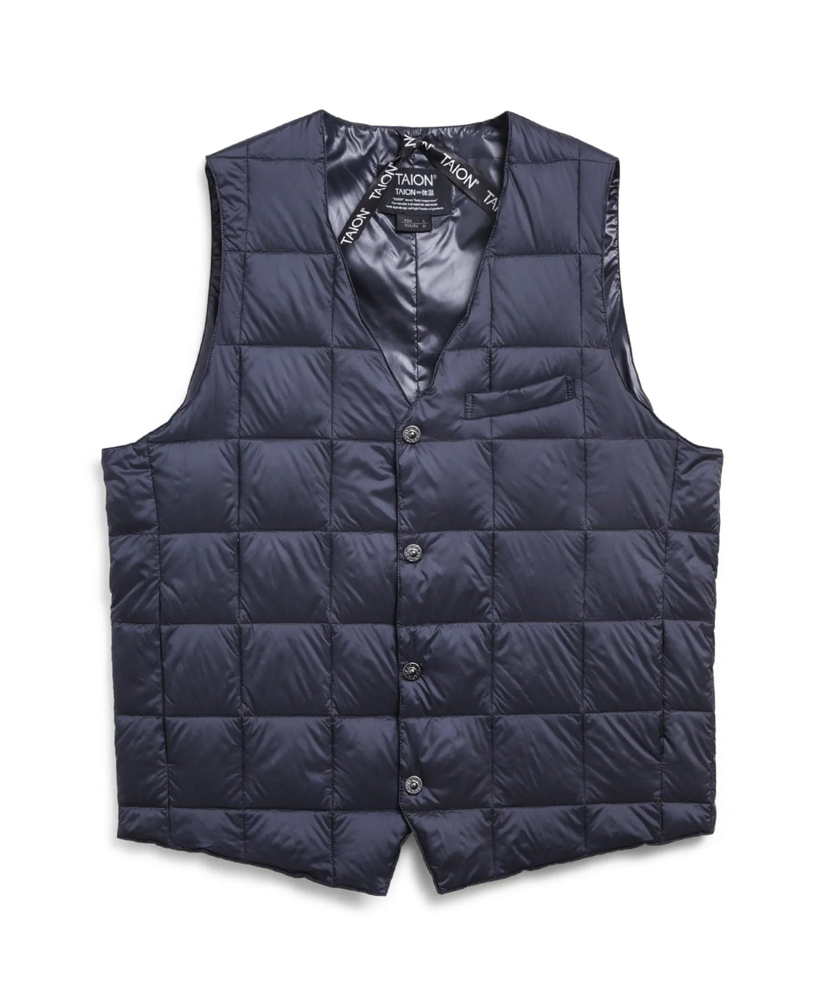 TAION Basic V-Neck Button Down Vest