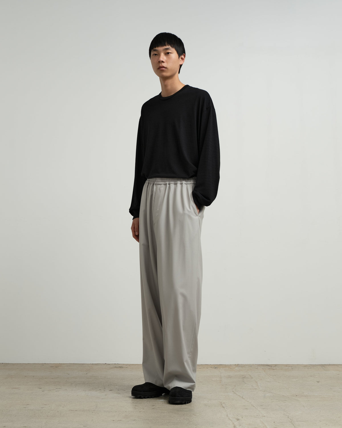Graphpaper Extra Fine Wool Easy Wide Pants