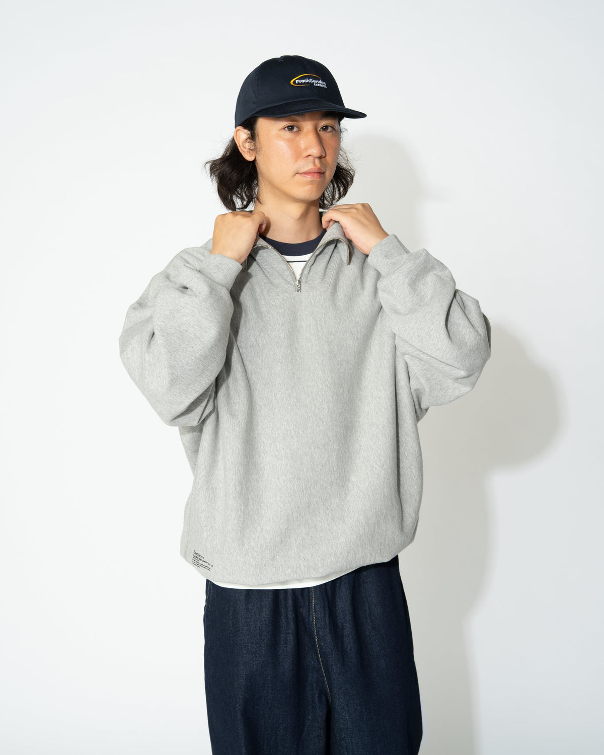FreshService CLASSIC TERRY SWEAT HALF ZIP