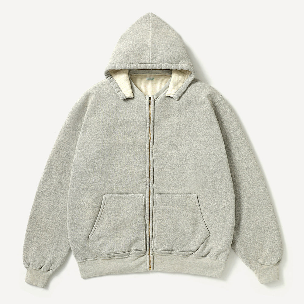 A.PRESSE Vintage Attached Hood Zip Parka