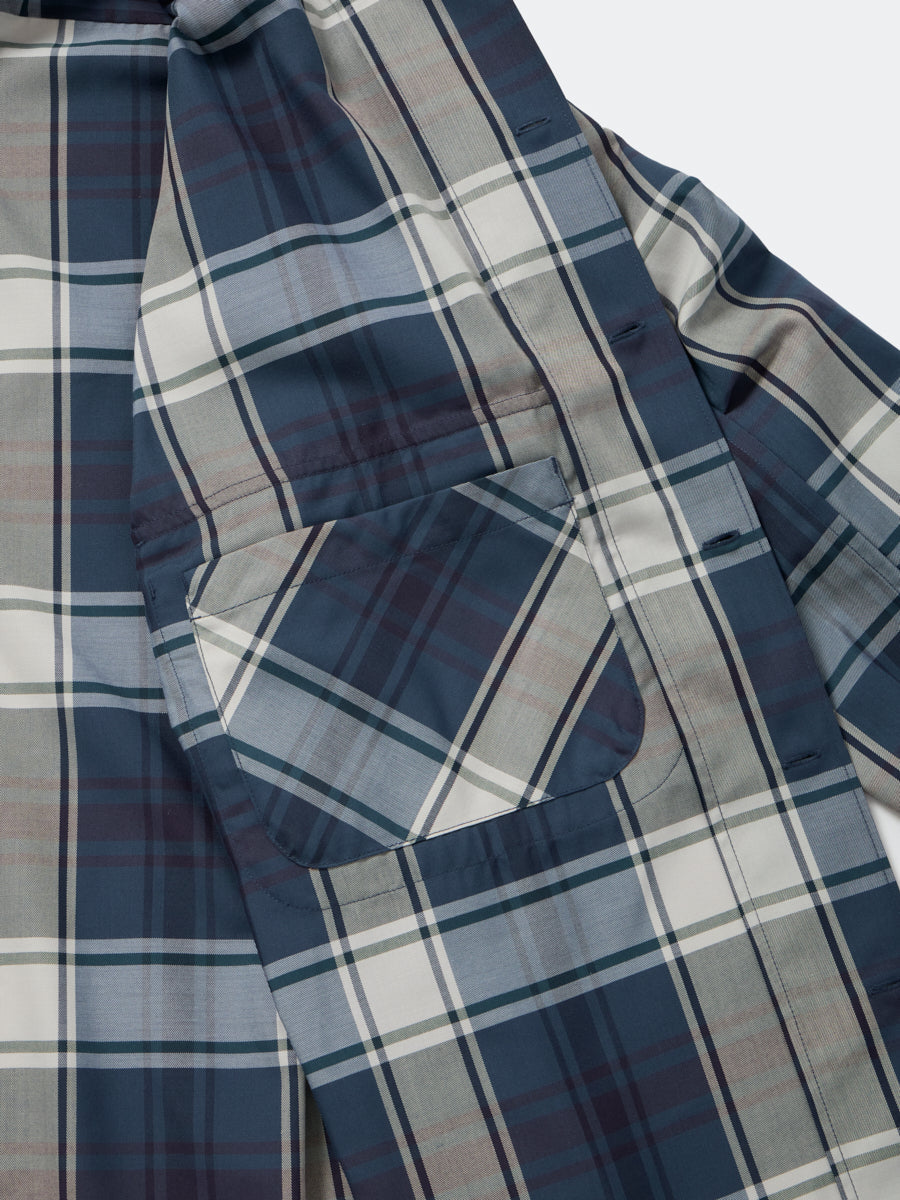 DAIWA PIER39 TECH SPORTS OPEN COLLAR SHIRT L/S BIG TARTAN