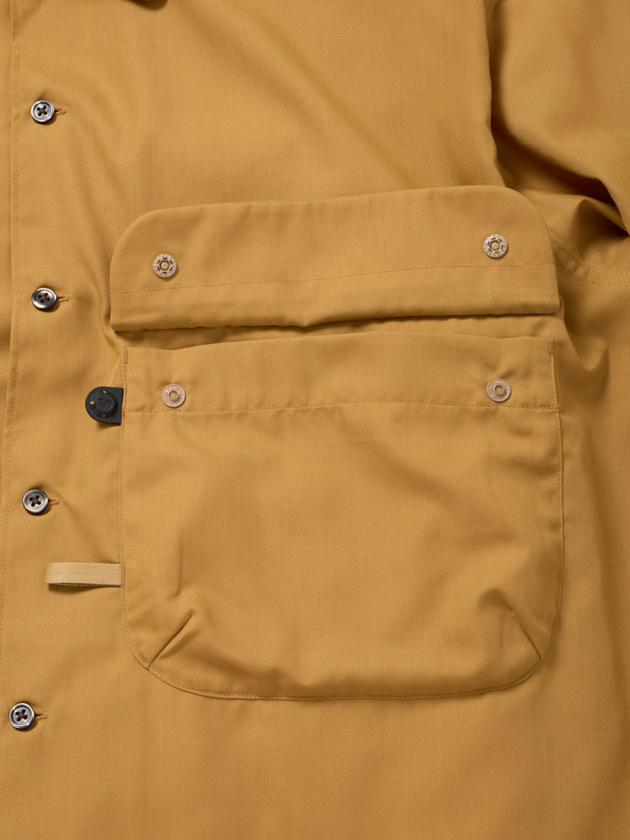 DAIWA PIER39 TECH SPORTS OPEN COLLAR SHIRT L/S SOLID