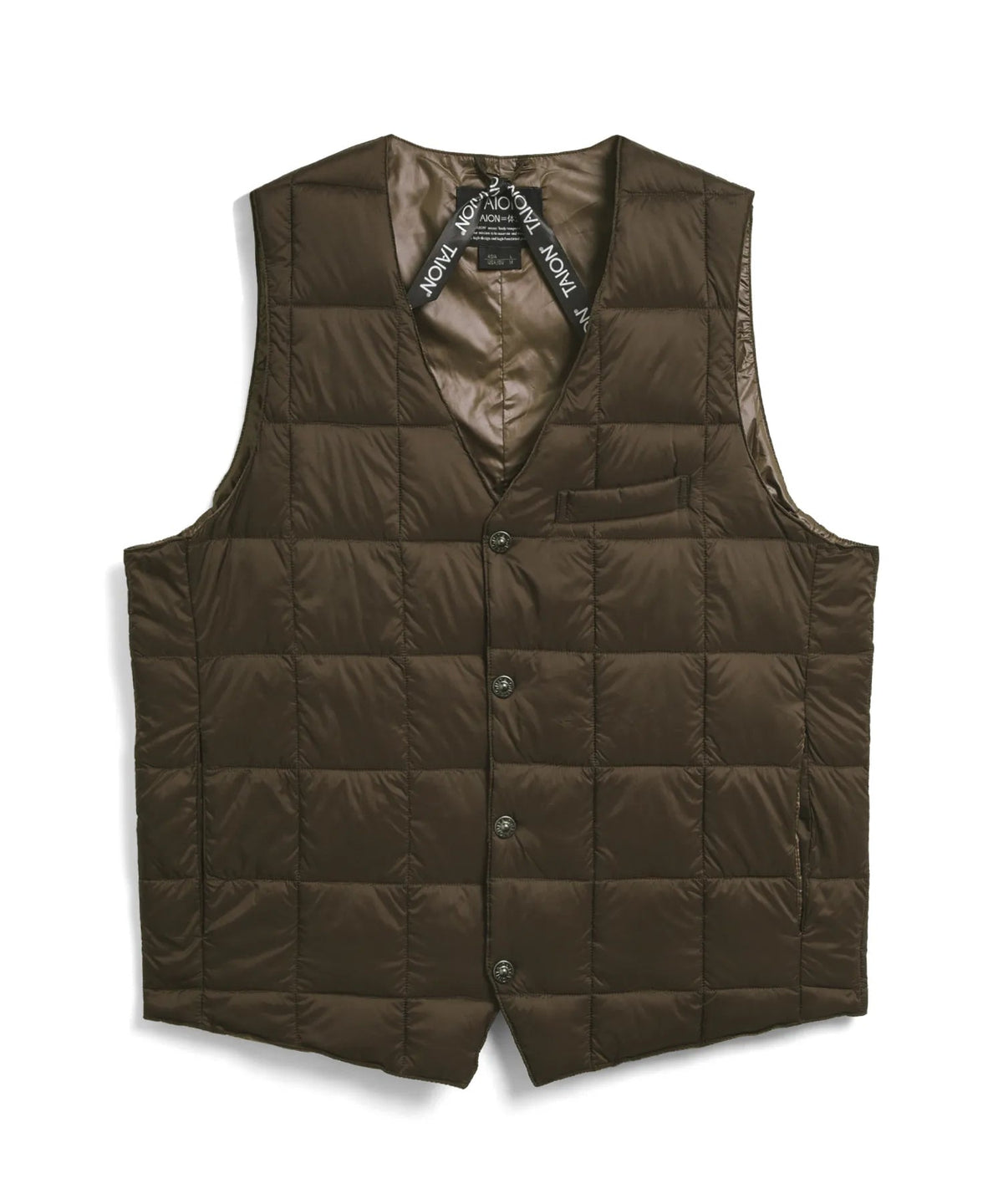 TAION Basic V-Neck Button Down Vest