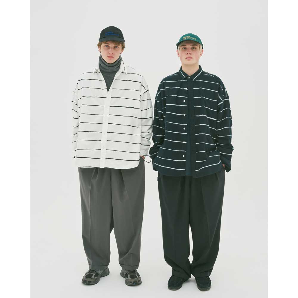 S.F.C (STRIPES FOR CREATIVE) INVERTED PLEATS PANTS