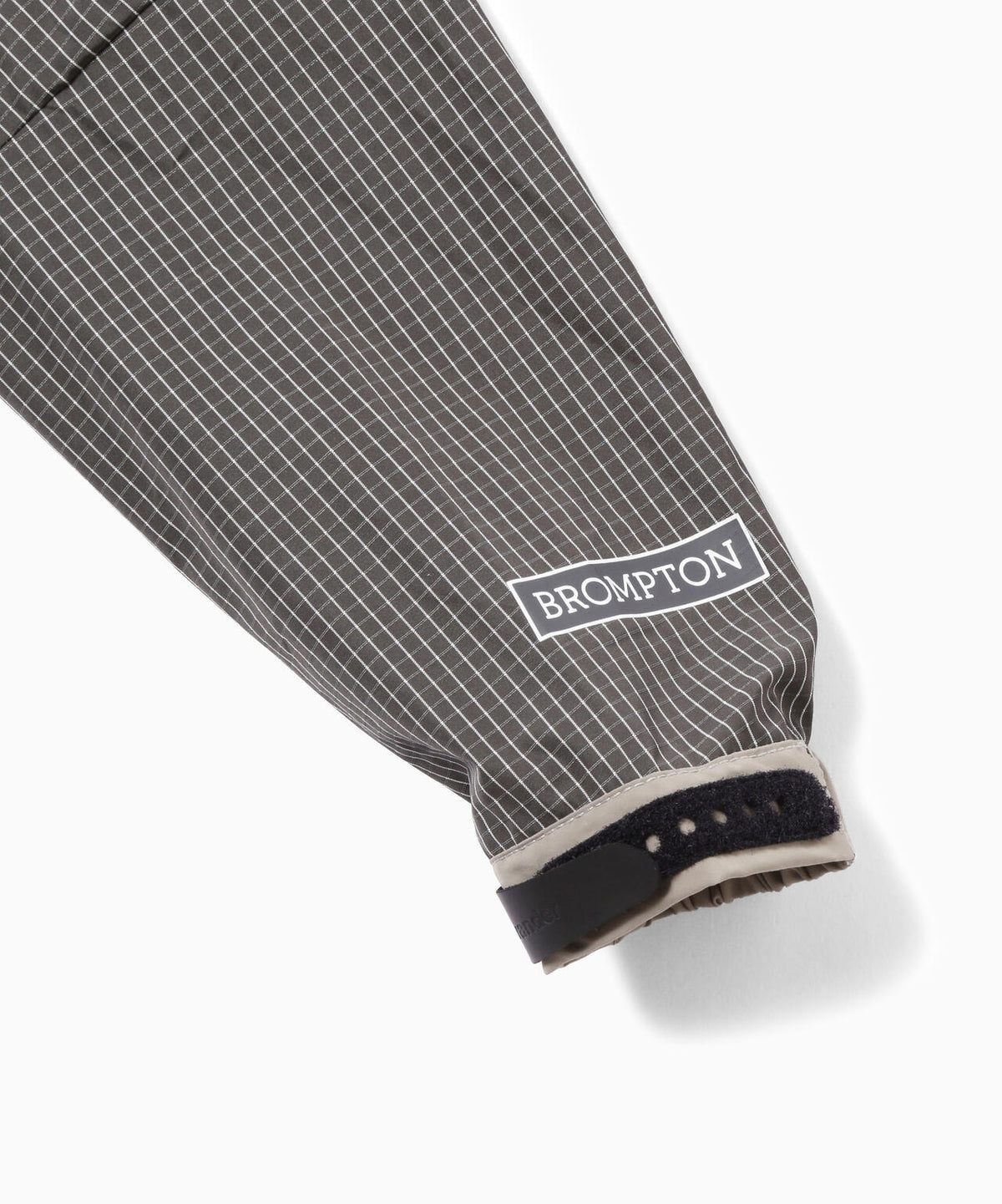 and wander x Brompton reflective rip hoodie