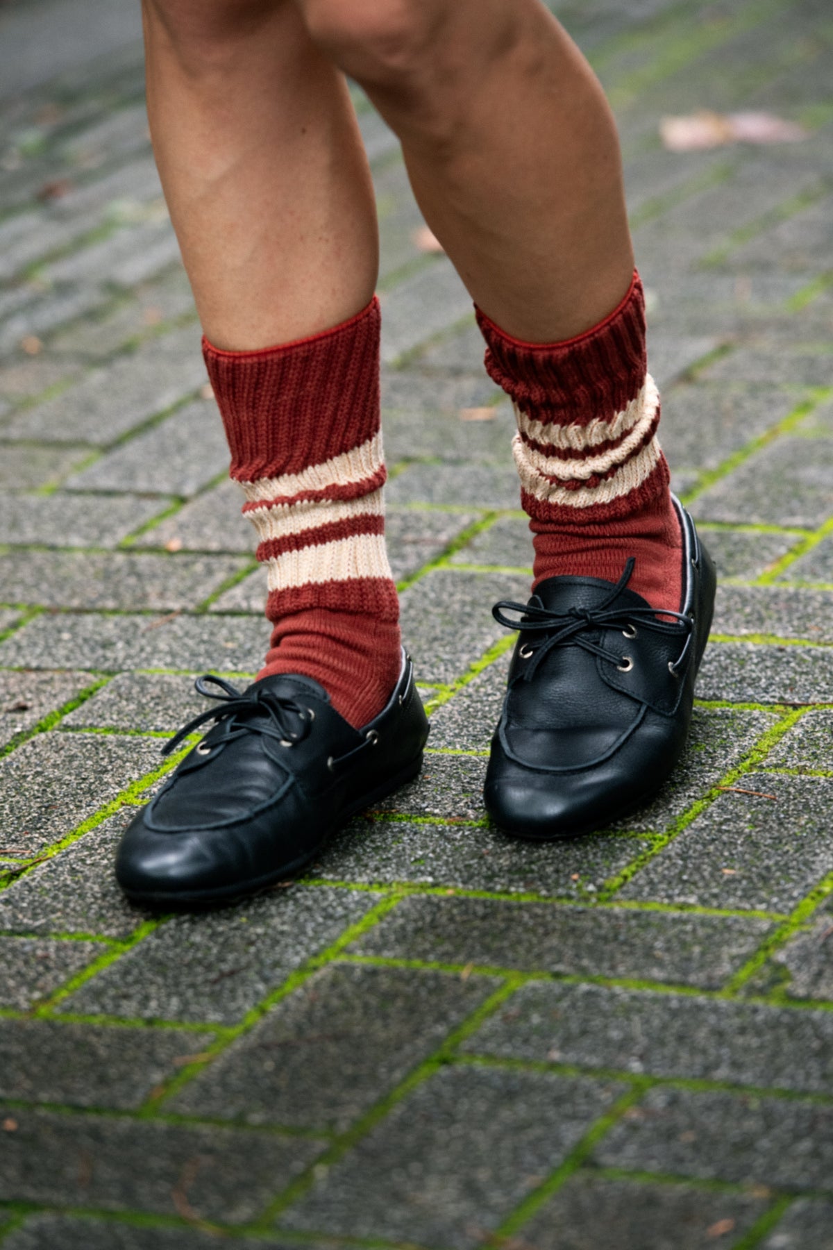 RoToTo COARSE RIBBED CREW SOCKS ”COLLEGE COLORS”