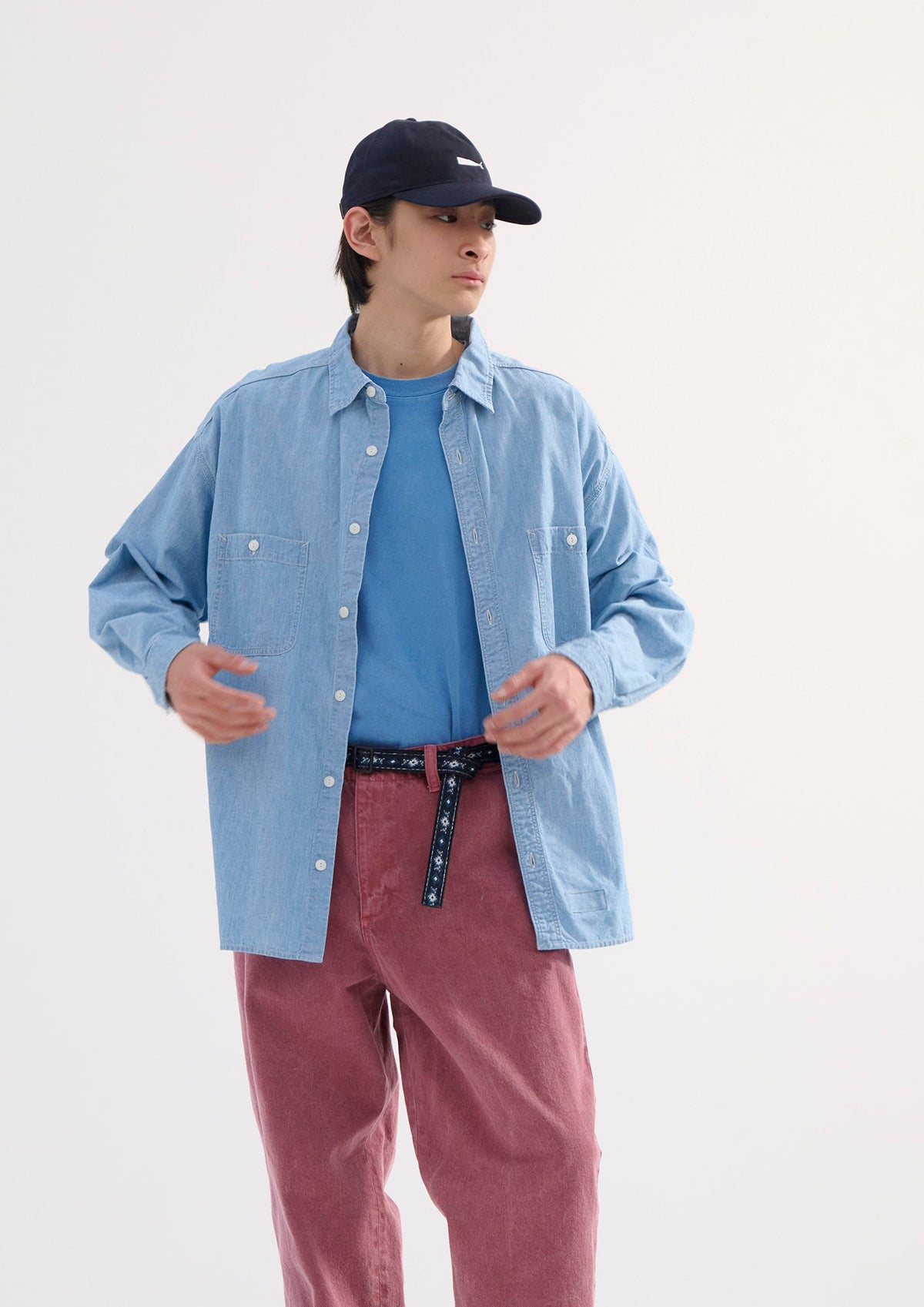 DESCENDANT DC-6 TWILL TROUSERS PIGMENT DYE