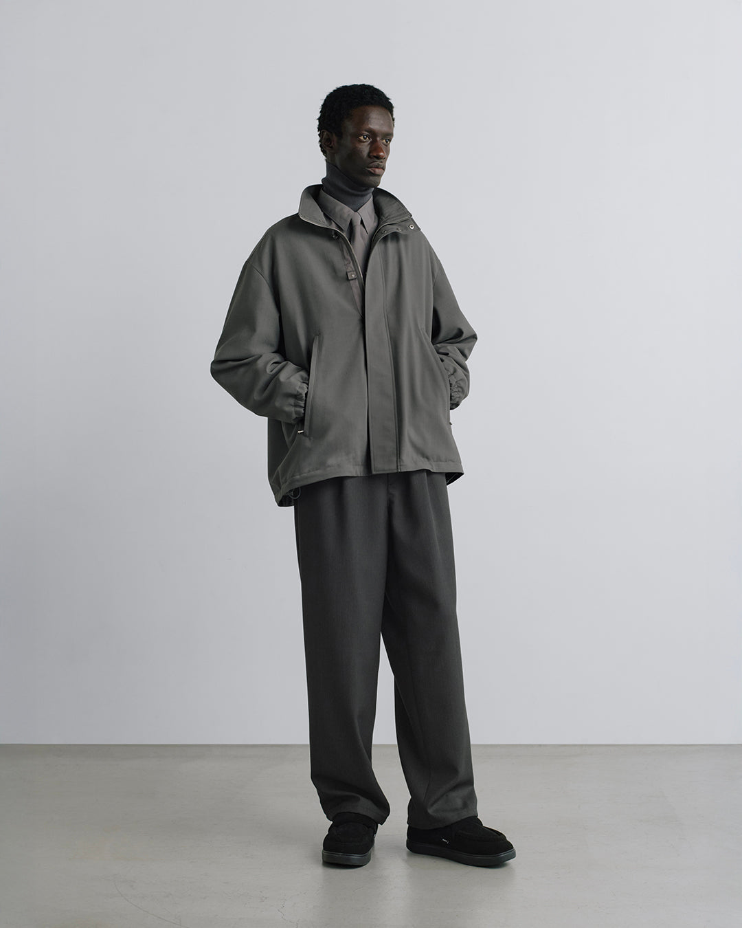 Graphpaper Extra Fine Wool Easy Wide Pants