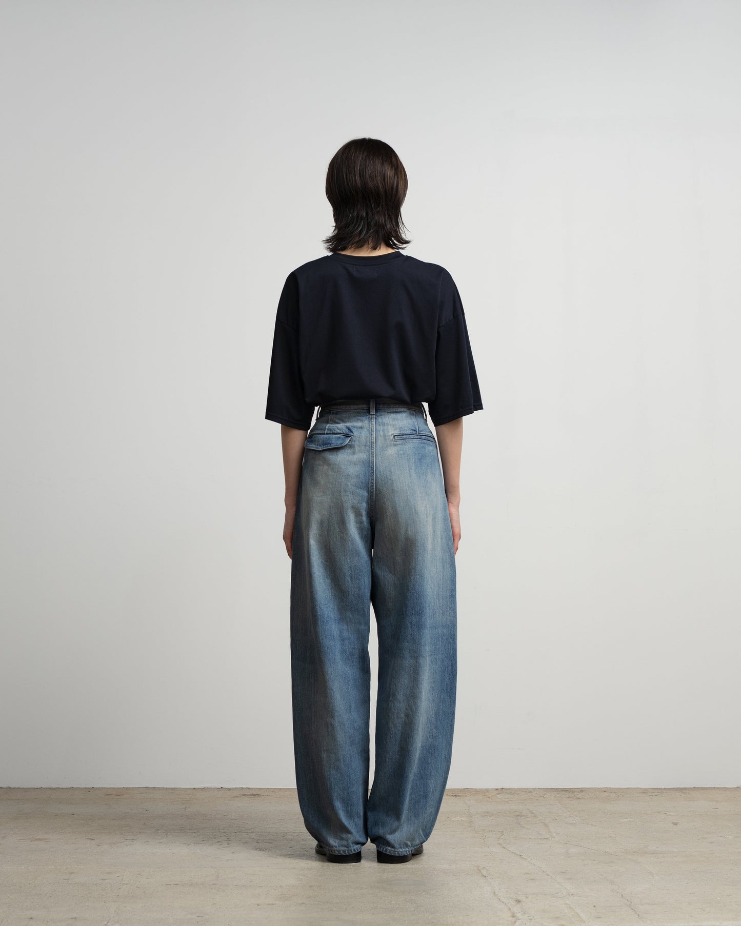 Graphpaper Selvage Denim Two Tuck Pants - LIGHT FADE