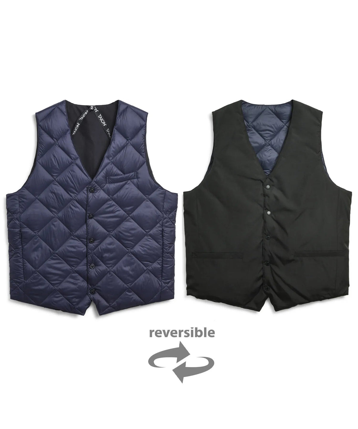 TAION City Line Reversible Single-Button Down Vest