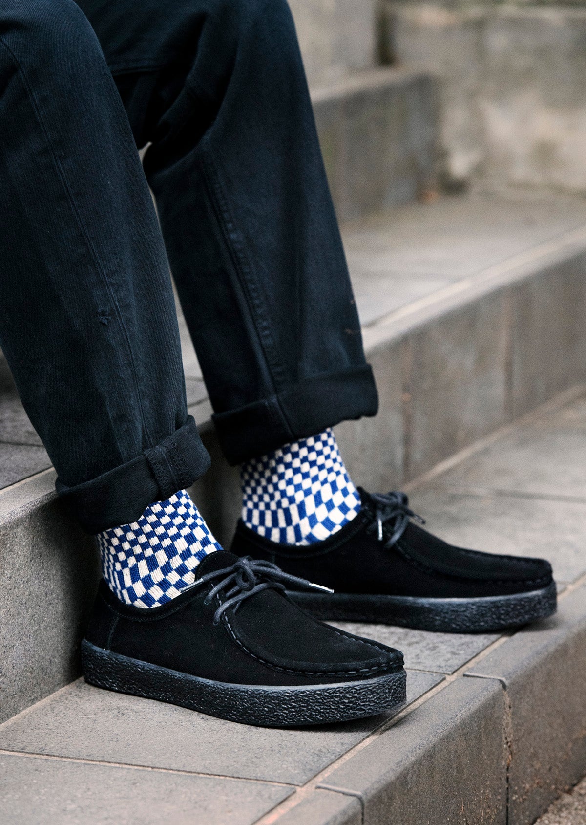 RoToTo CHECKERBOARD PATTERN SOCKS