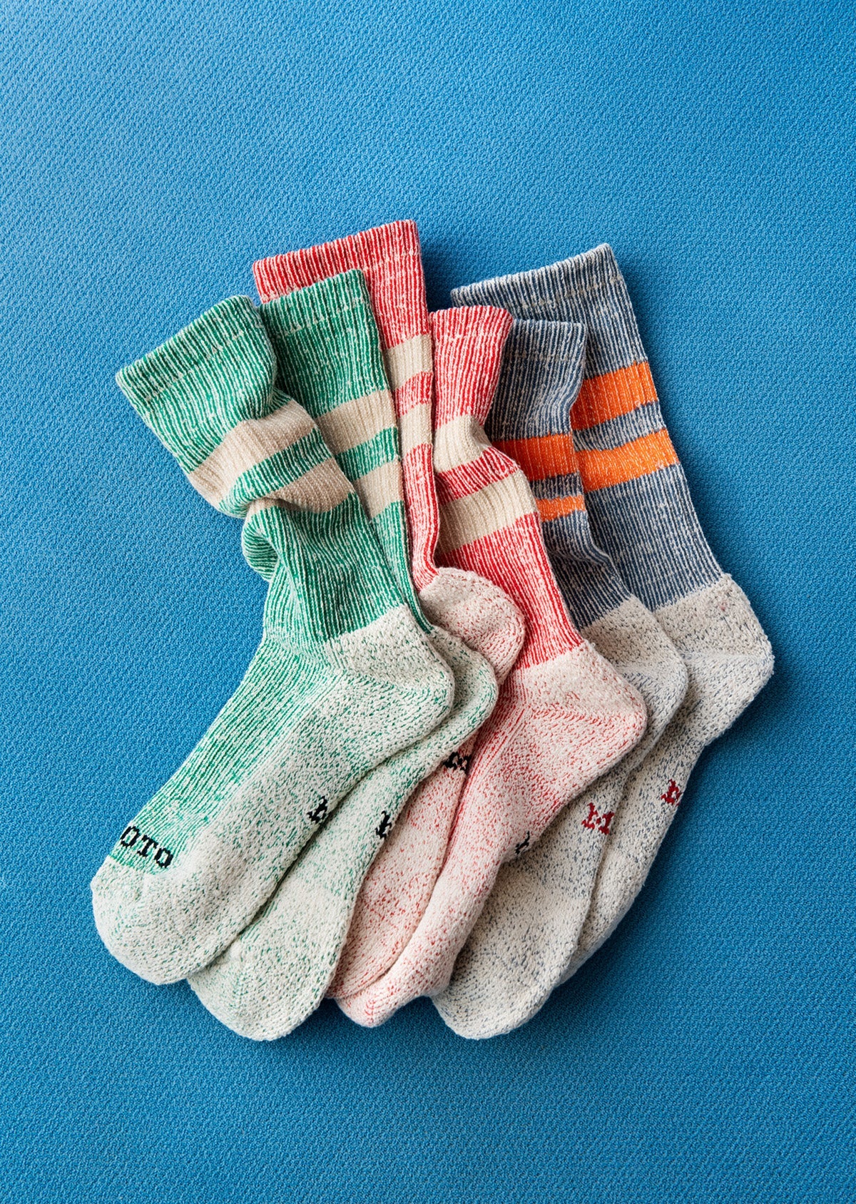 RoToTo PILE STRIPE MARL SOCKS