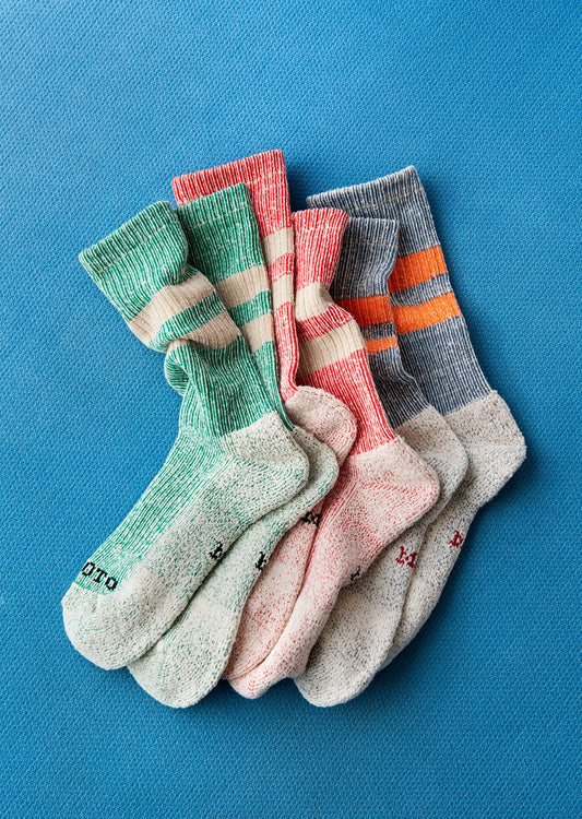 RoToTo PILE STRIPE MARL SOCKS